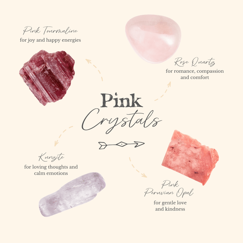 Feel The Loving Energies π Of These Pink Crystals For Joy, Romance And Self-Acceptance! - Luna Tide Handmade Crystal Jewellery
