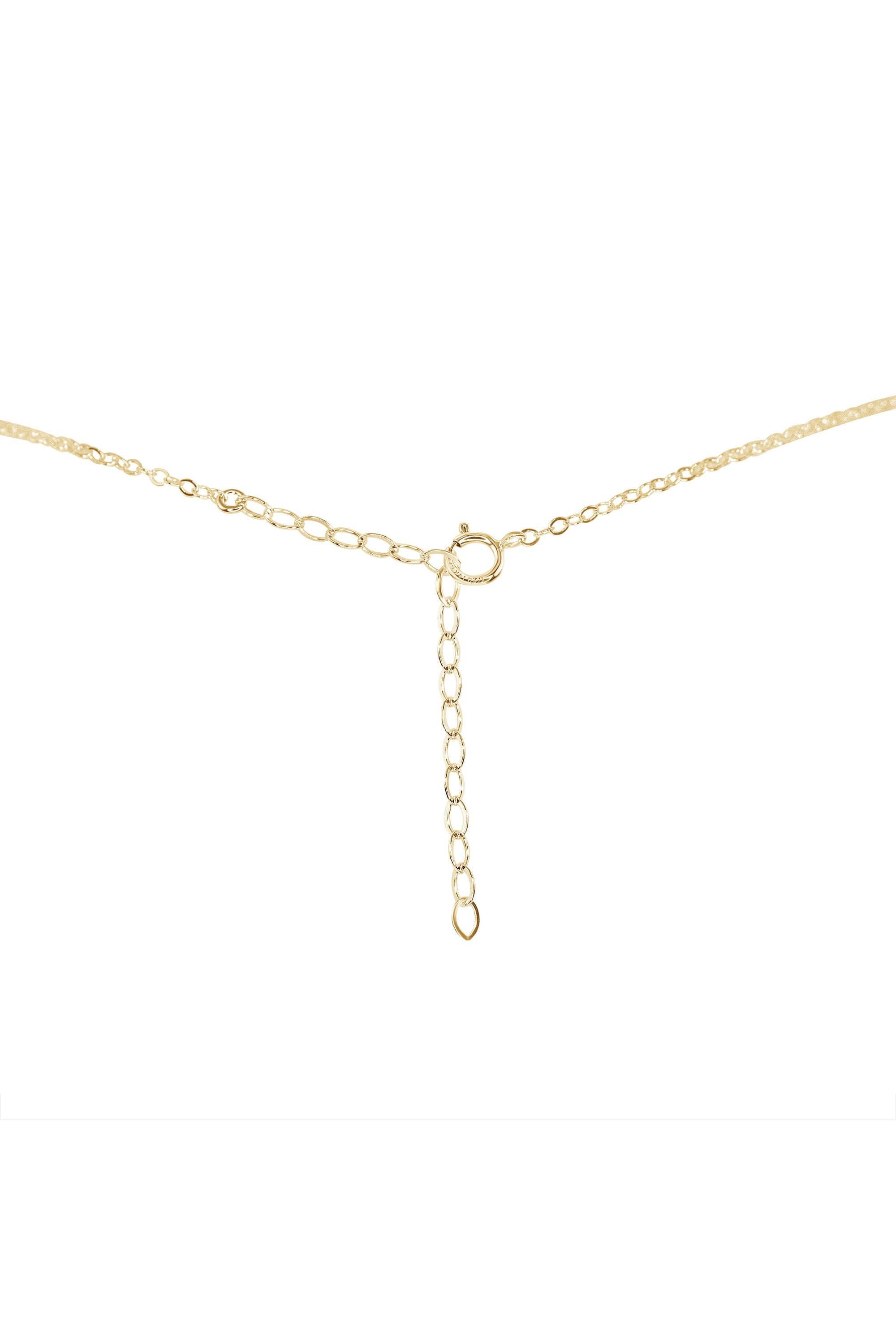 Tiny Rough Rose Quartz Gemstone Pendant Choker - Tiny Rough Rose Quartz Gemstone Pendant Choker - Sterling Silver / Cable - Luna Tide Handmade Crystal Jewellery