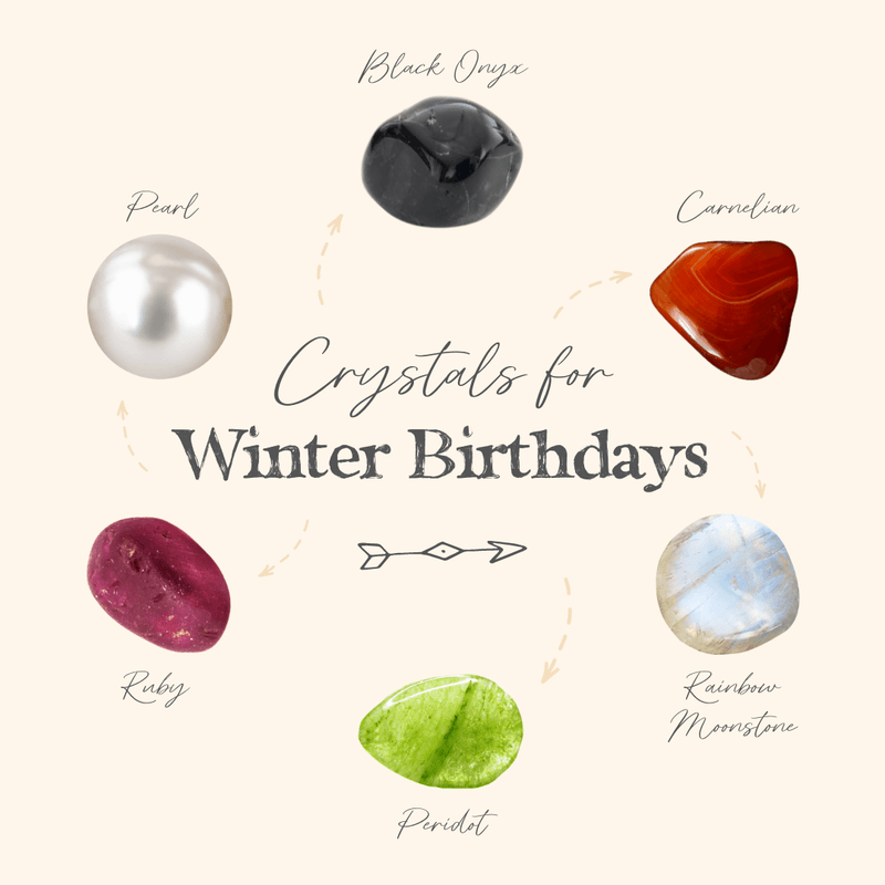 Crystals For Winter Birthdays - Luna Tide Handmade Crystal Jewellery