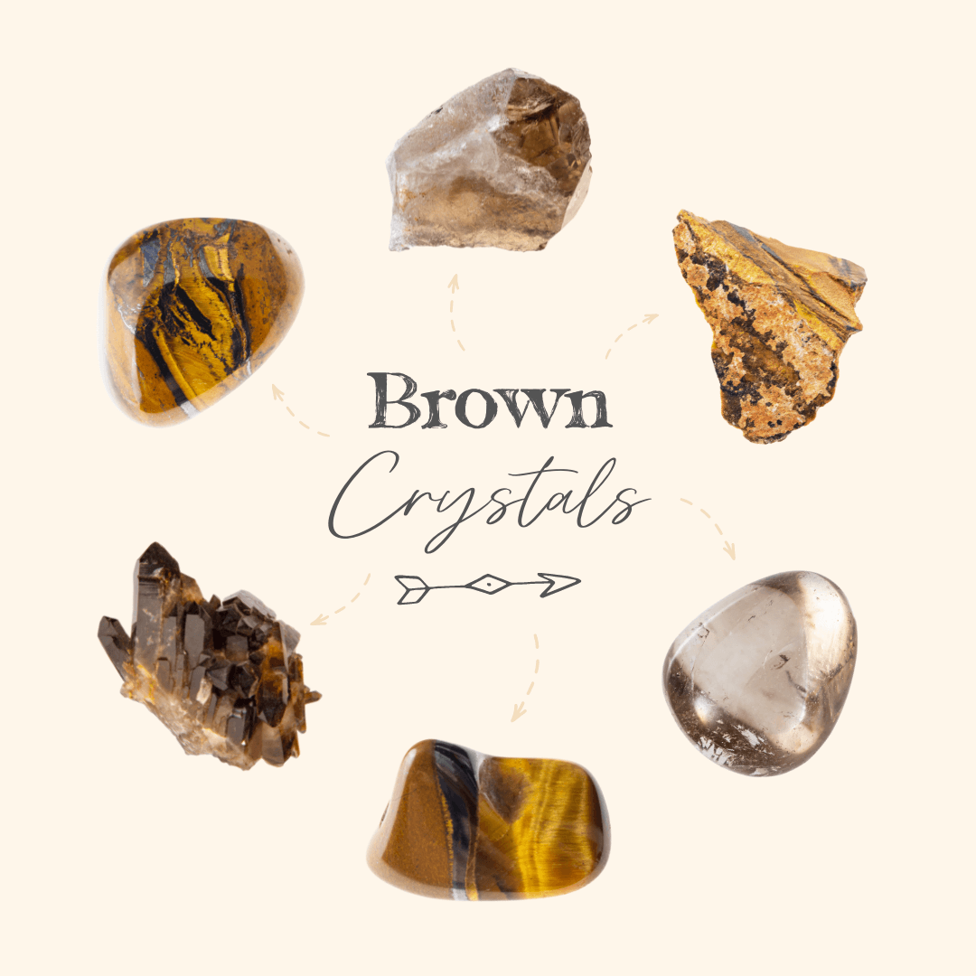 Let The Grounding Energies Of These Earthy Brown Crystals Help You Find Your Feet And Stand Strong! 🤎 - Luna Tide Handmade Crystal Jewellery