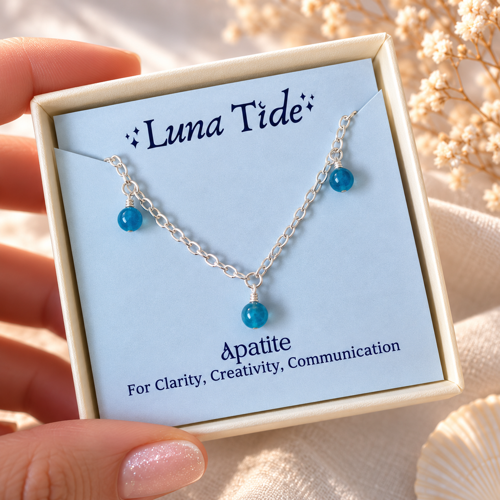Apatite Crystal Bead Drop Choker