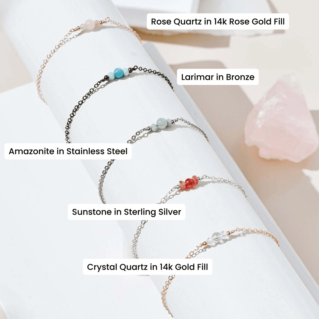 Custom Dainty Gemstone Bracelet
