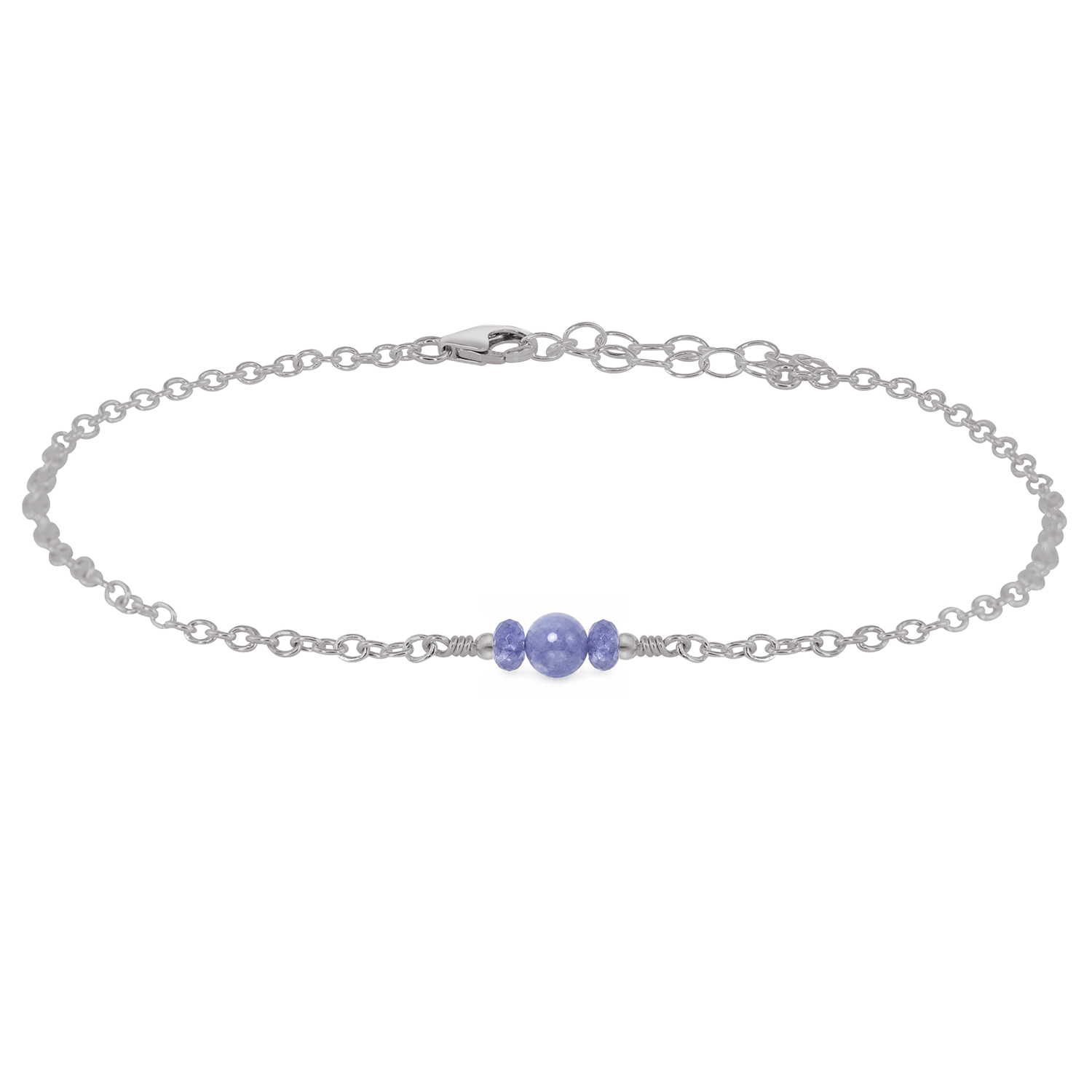 Dainty Tanzanite Gemstone Anklet