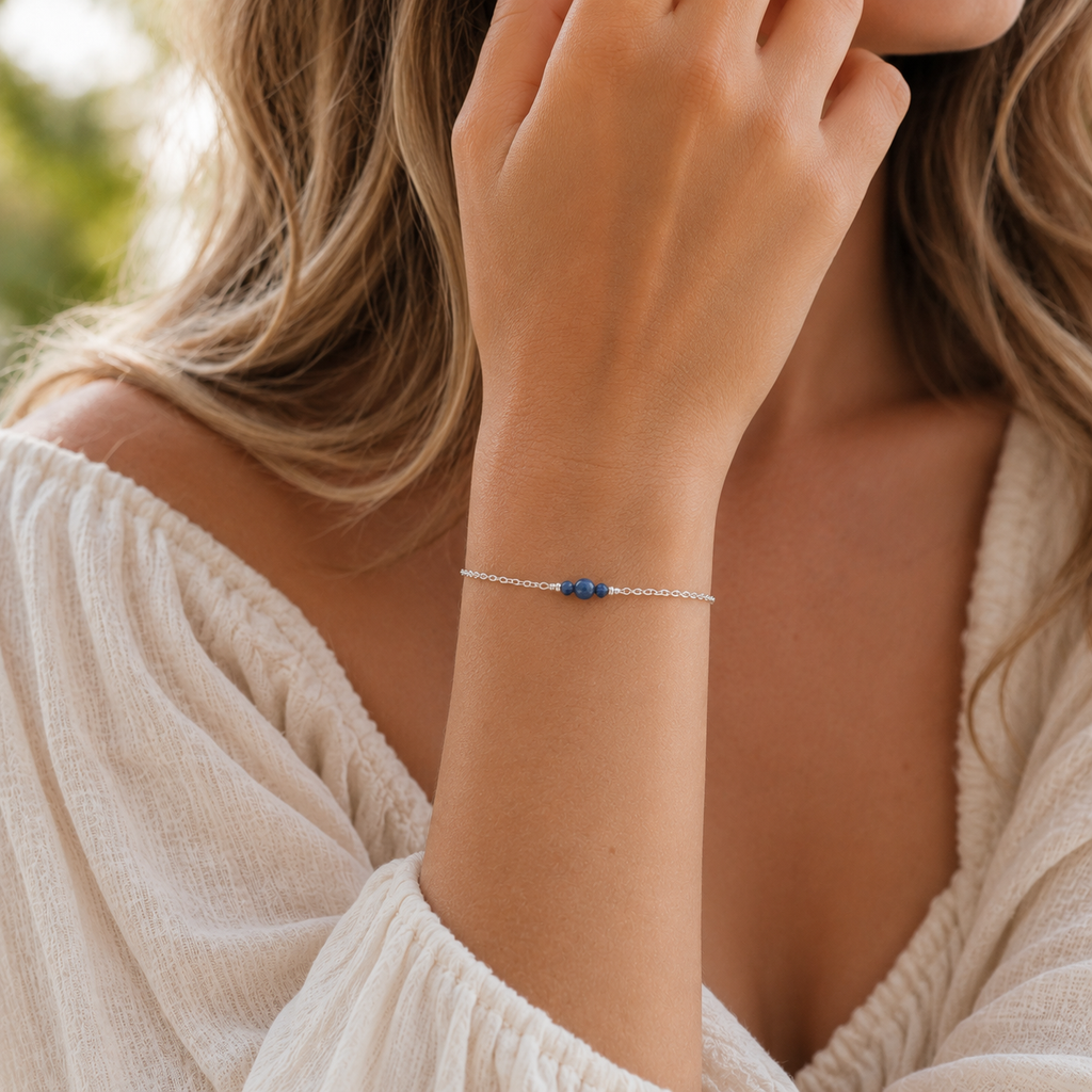 Dainty Kyanite Gemstone Bracelet