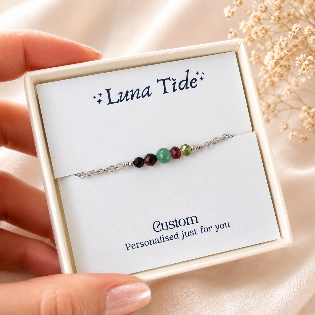 Custom Dainty Gemstone Bracelet