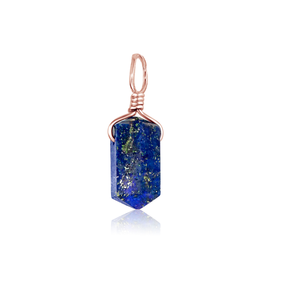 Lapis Lazuli Mini Double Terminated Crystal Point Pendant