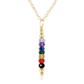 Chakra Energy Crystal Bar Pendant Necklace