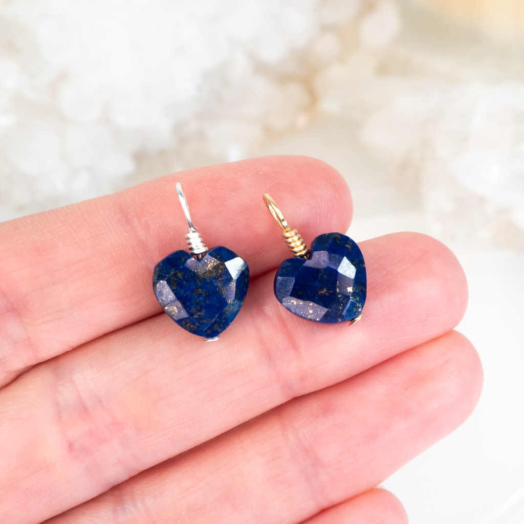 Lapis Lazuli Crystal Heart Pendant