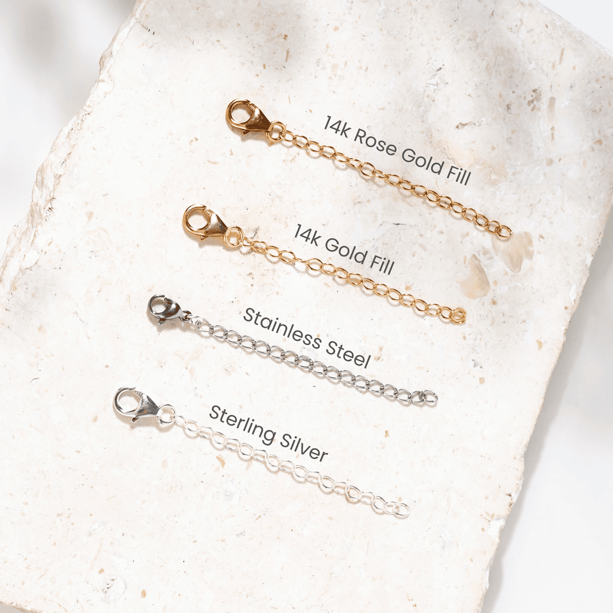 Additional Bracelet or Anklet Extender - Additional Bracelet or Anklet Extender - 14k Gold Fill - Luna Tide Handmade Crystal Jewellery