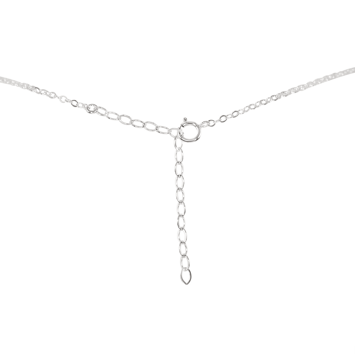 Apatite Boho Lariat Necklace - Apatite Boho Lariat Necklace - Sterling Silver - Luna Tide Handmade Crystal Jewellery