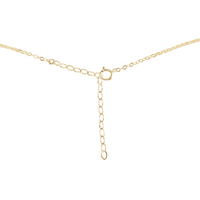 Citrine Gemstone Chain Layered Choker Necklace - Citrine Gemstone Chain Layered Choker Necklace - 14k Gold Fill - Luna Tide Handmade Crystal Jewellery