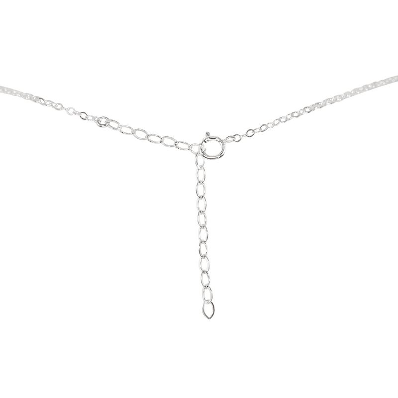 Tanzanite Boho Lariat Necklace - Tanzanite Boho Lariat Necklace - Sterling Silver - Luna Tide Handmade Crystal Jewellery