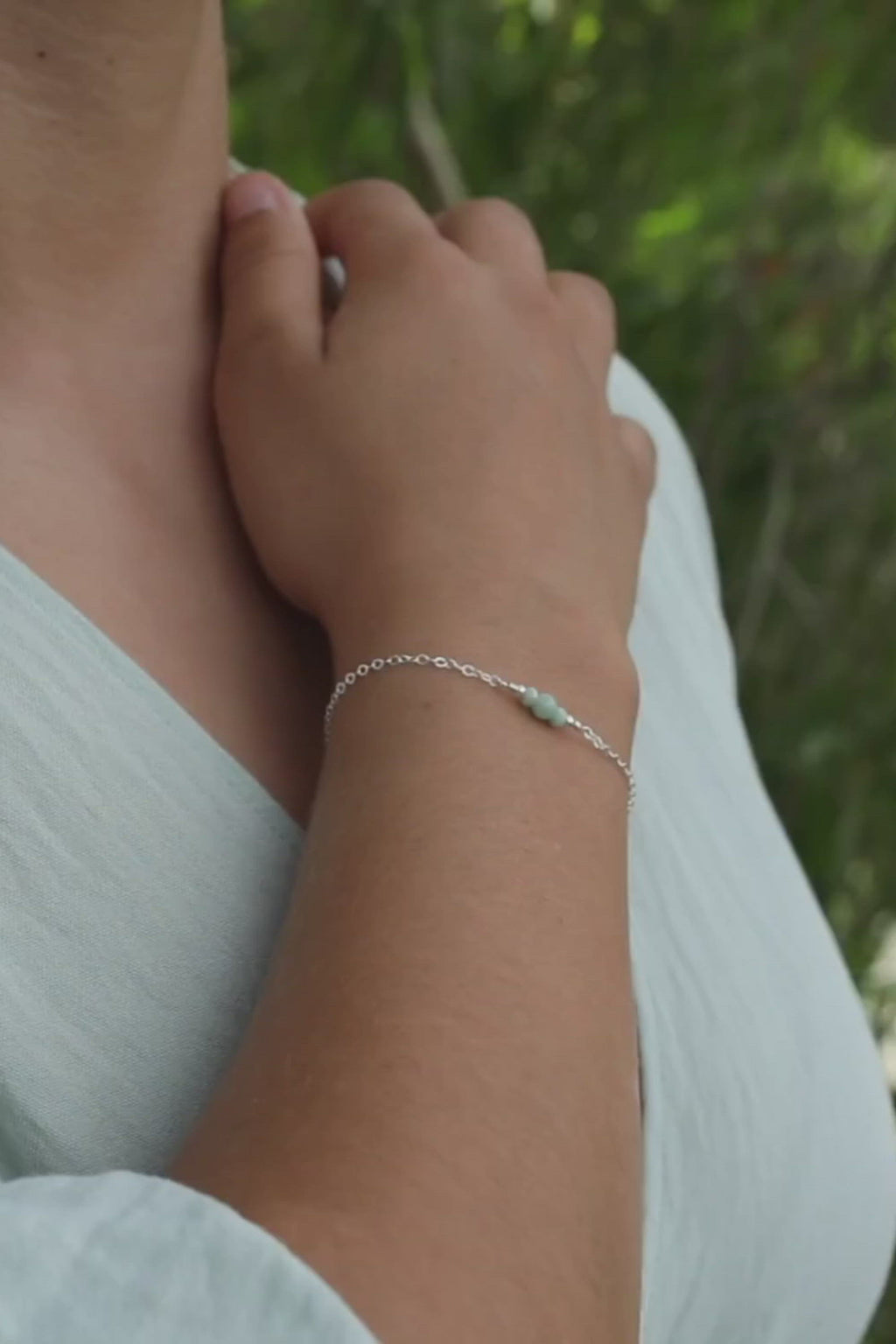 Dainty Amazonite Gemstone Bracelet
