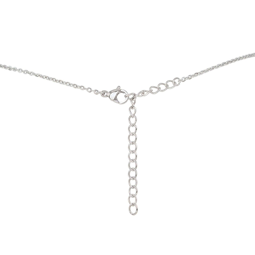 Raw Amazonite Natural Crystal Pendant Necklace - Raw Amazonite Natural Crystal Pendant Necklace - Sterling Silver / Satellite - Luna Tide Handmade Crystal Jewellery